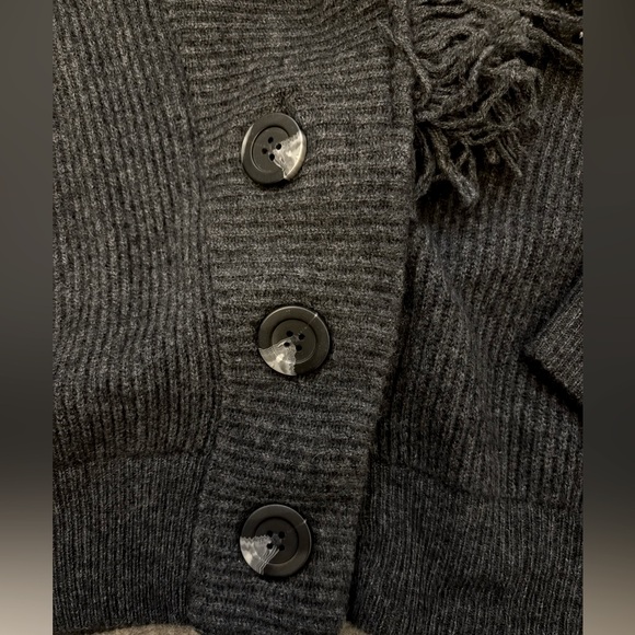 AUTHENTIC $390! 27 Miles Malibu Warner Cardigan in Gravel Grey, SZ Medium. - Picture 5 of 9